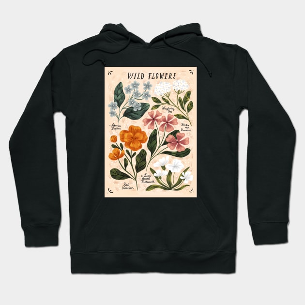 Wild Flowers ~ vol2. Hoodie by Iz Ptica